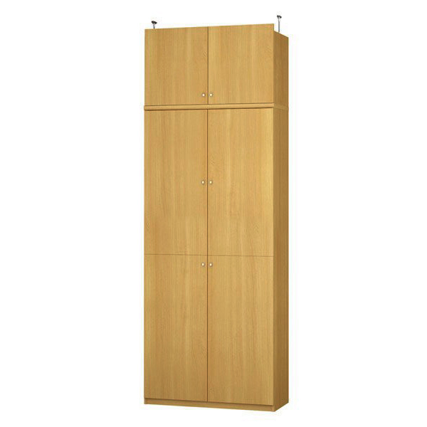 (商品画像) エースラック/カラーラック オーダーメイド 天井突っ張り 扉付 奥行40cm×高さ254～263cm×幅81～90cm（タフタイプ）