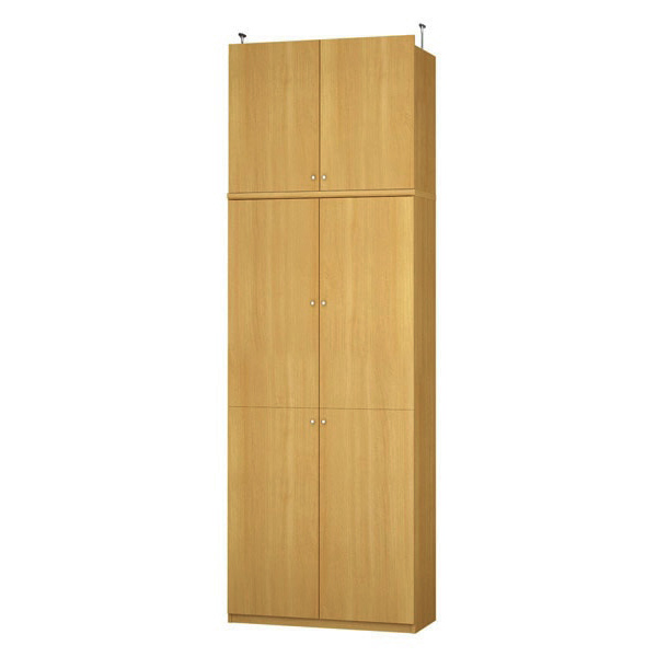 (商品画像) エースラック/カラーラック オーダーメイド 天井突っ張り 扉付 奥行40cm×高さ272～281cm×幅81～90cm（タフタイプ）