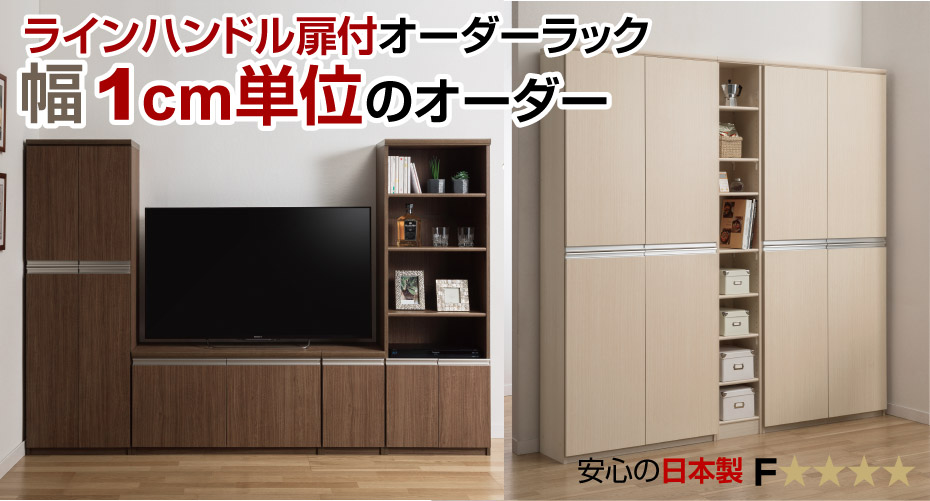 ラインハンドル扉付オーダーラック